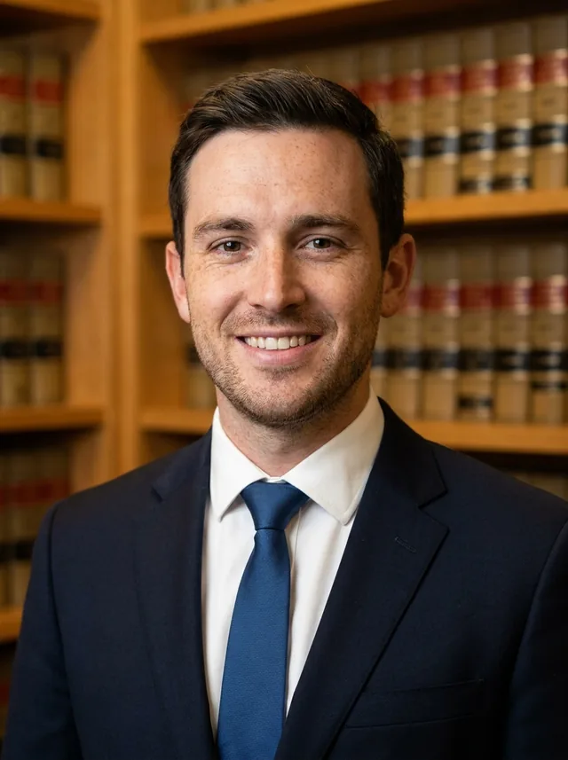 Lawyer, bookshelf