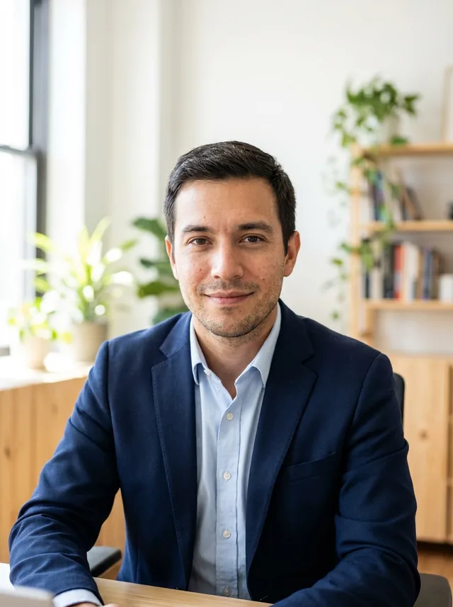 Accountant, bright office